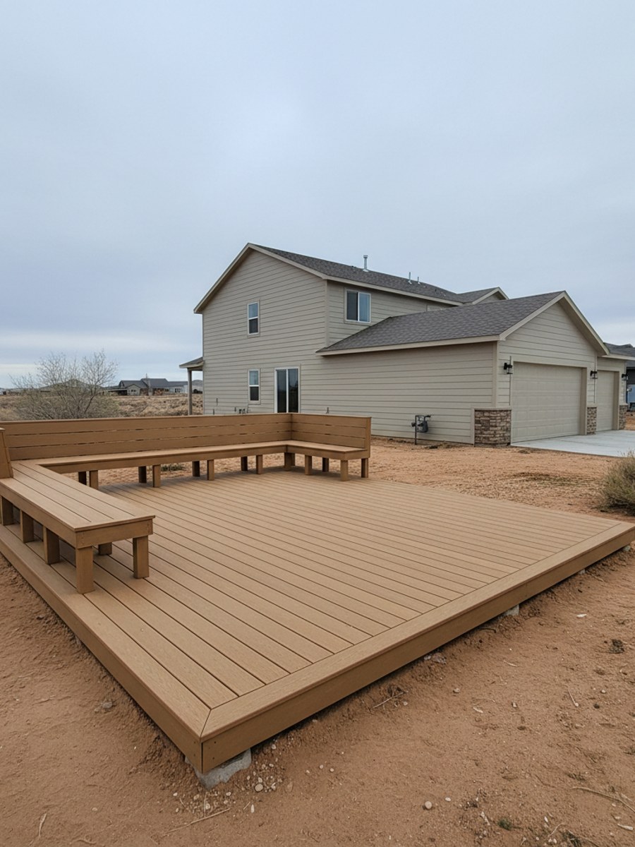 Deck Installation completed by Majestic Deck Solutions in Blue Diamond, NV