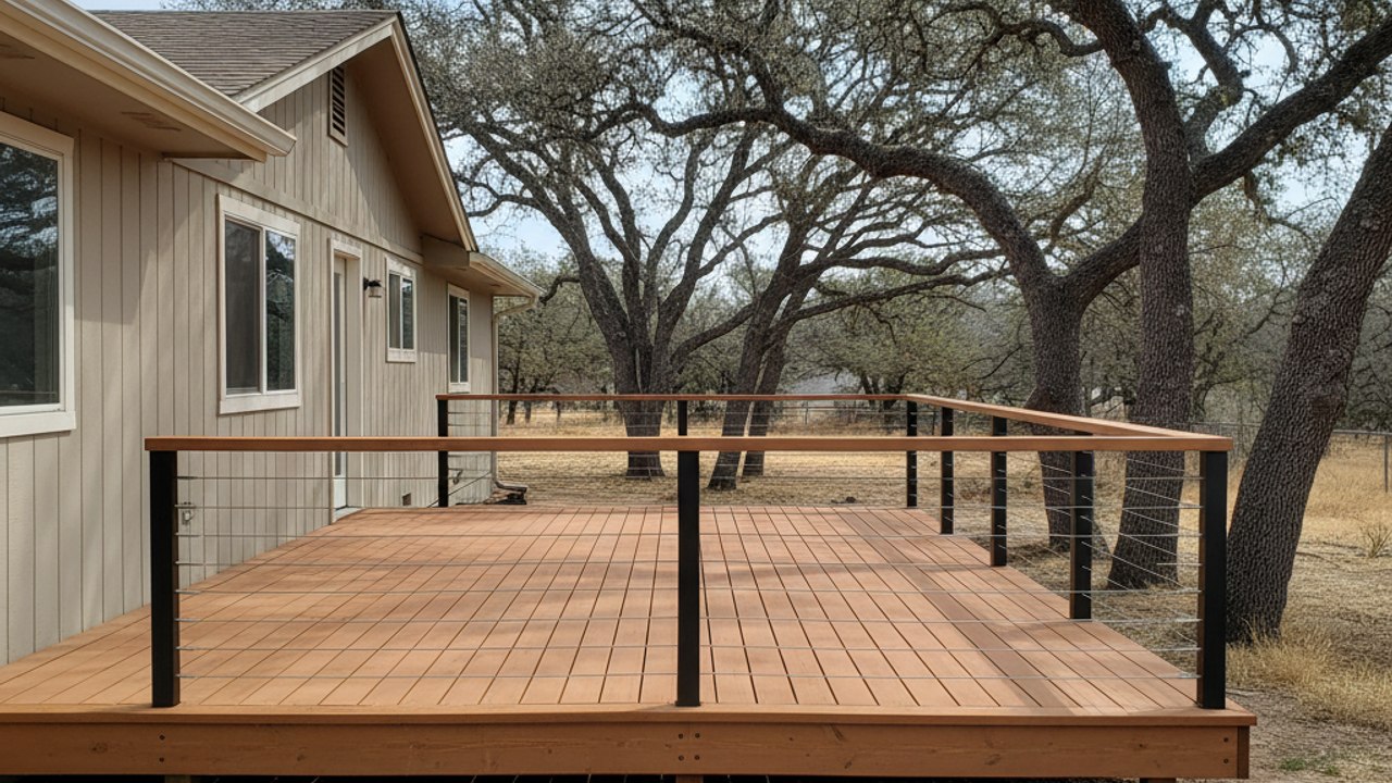Custom Deck Design completed by Majestic Deck Solutions in Las Vegas, NV